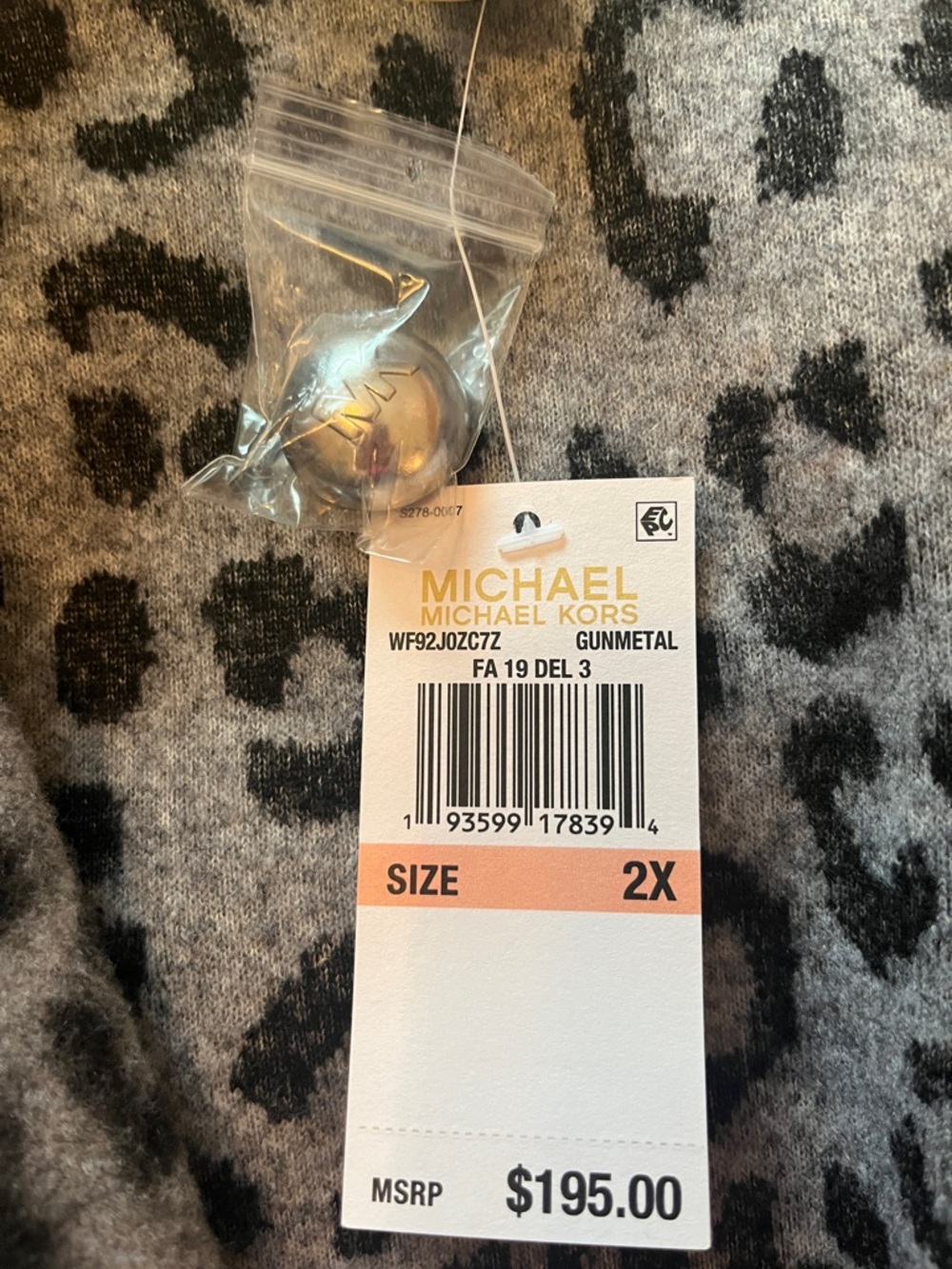 NWT Michael Kors Leopard Coat - Picture 11 of 13